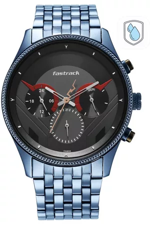 Fastrack Men Brass Dial & Bracelet Style Straps Analogue Watch 3286KM03