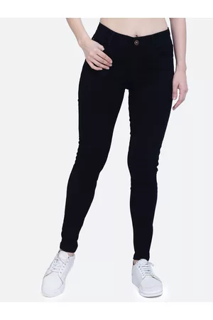 FCK-3 Women Black Comfort High-Rise Stretchable Jeans