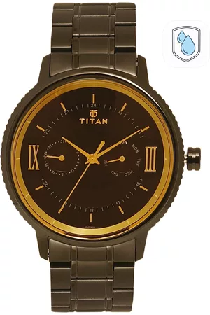 Titan Men Brown Analogue Watch 1743NM01