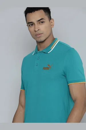 PUMA Men Tipping Polo Collar Slim Fit T-shirt