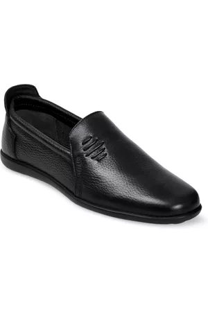 ZOOM Men Round Toe Leather Lightweight Formal Loafers