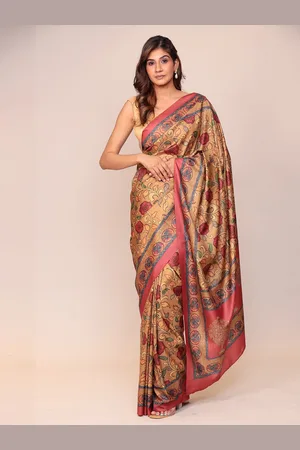 ZARI Floral Printed Saree