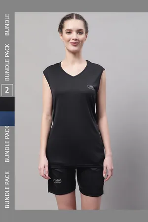 VIMAL JONNEY Pack Of 2 Sleeveless Sports Tracksuits
