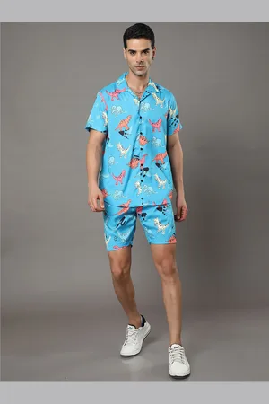 Bushirt Conversational Printed Shirt With Shorts Co-Ords Set