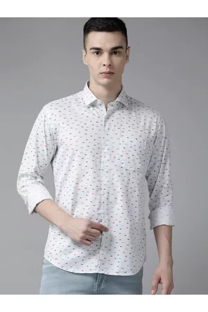 Park Avenue Men Slim Fit Pure Cotton Printed Casual Shirt