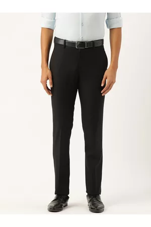 Buy Peter England Mens Slim Fit Cotton Formal Trousers on Amazon   PaisaWapascom