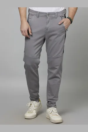 Celio Men Mid-Rise Classic Skinny Fit Plain Cotton Regular Trousers