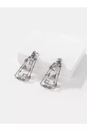Shaya Silver Earrings. 12 mm City of Stars Hoop Earrings in 925 Silver. Jewellery for Women in Sterling Silver, Shaya SilverJewellery.