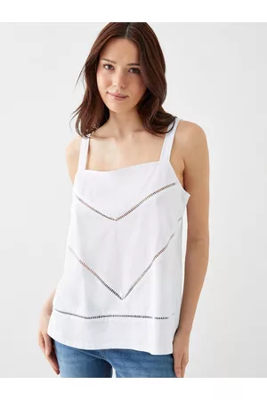 Dorothy Perkins Lace Inserted Pure Cotton Top