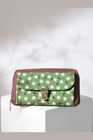 DEEBACO Women Floral Printed Two Fold Wallet