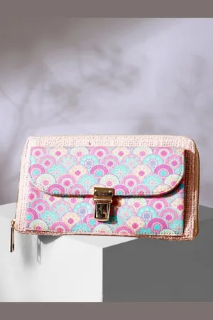 DEEBACO Women Floral Printed Two Fold Wallet