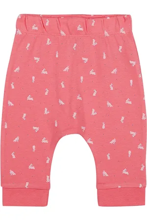 Mothercare Girls Pink Printed Trousers