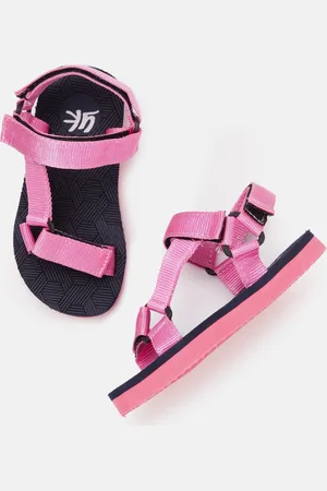 YK Girls Woven Design Sports Sandals