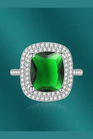 Designs & You Women Silver-Plated CZ-Studded Finger Ring