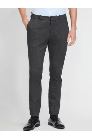 Arrow Men Patterned Knit Super Slim Fit Trousers