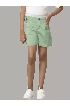 UNDER FOURTEEN ONLY Girls Slim Fit Regular Cotton Shorts