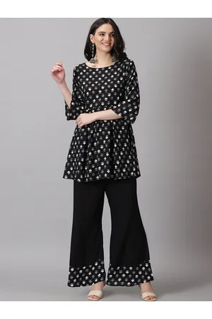 DRESSAR Ethnic Motifs Printed Regular Kurti With Palazzos
