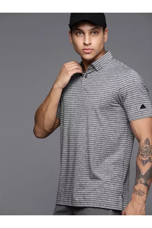 adidas Go-To Striped Golf Polo T-shirt