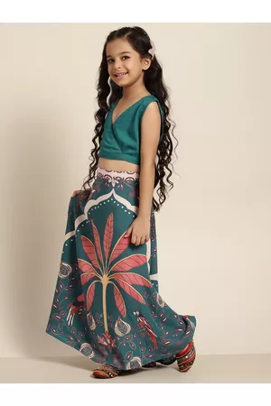 Sangria Girls Top with Skirt
