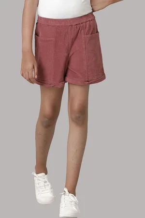 UNDER FOURTEEN ONLY Girls Slim Fit Cotton Shorts