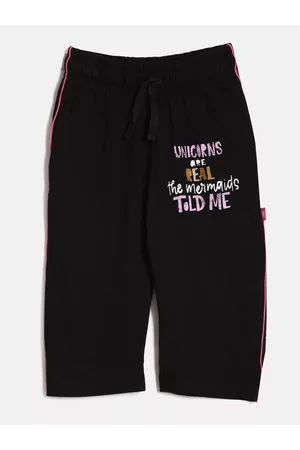 DIXCY SCOTT Girls Mid-Rise Printed Cotton Capris