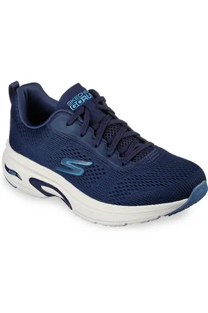 Skechers Women Navy Blue Mesh High-Top Running Non-Marking Shoes