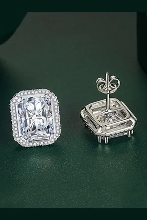 Designs & You Silver-Plated Geometric Studs Earrings