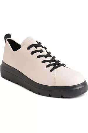 Ecco Womens Nouvelle Limestone Leather Regular Golf Shoes