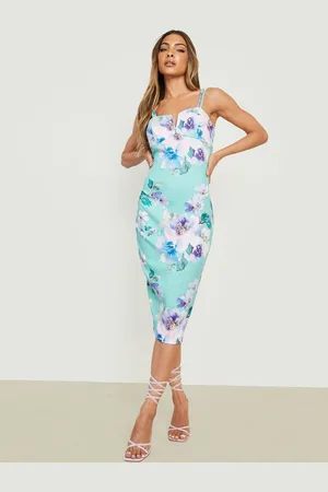 boohoo floral midi dress