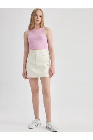 DeFacto Pure Cotton Straight Mini Skirt