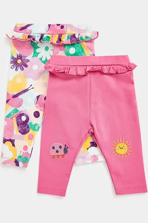 Mothercare Infant Girls Pack of 2 Ankle Length Leggings