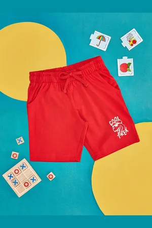 Pantaloons Boys Typography Printed Cotton Shorts