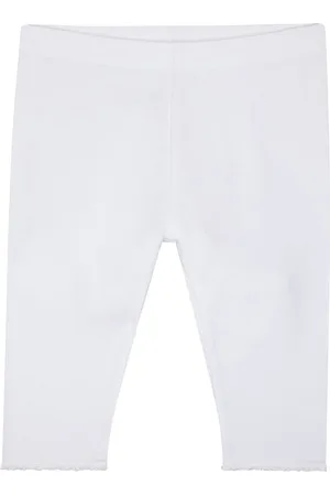 Mothercare Girls White Solid Leggings