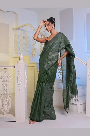 Charukriti Woven Design Zari Pure Cotton Saree