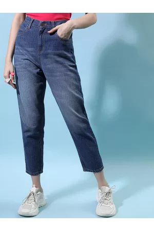 Tokyo Talkies Women Relaxed Fit High-Rise Light Fade Non Stretchable Jeans