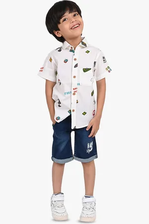 TALES & STORIES Boys Printed Cotton Casual Shirt