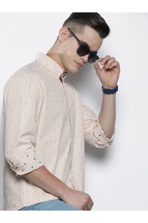 Nautica Pure Cotton Classic Fit Striped Embroidered Detail Casual Shirt