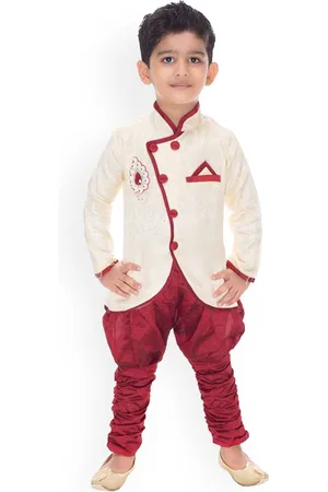 CELEBRITY CLUB Boys Embroidered Sherwani Set
