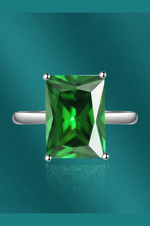 Designs & You Silver-Plated Cubic Zirconia Studded Crushed Ice Cut Finger Ring