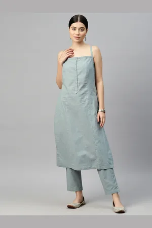 Ayaany Regular Pure Cotton Kurta with Trousers