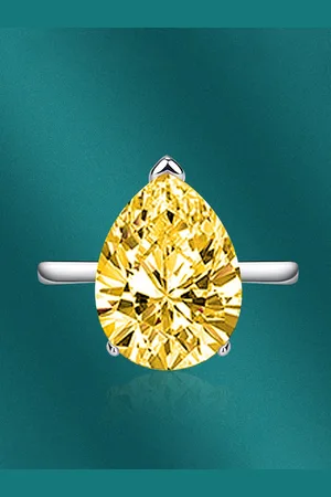 Designs & You Silver-Plated CZ Studded Crushed Ice Cut Finger Ring