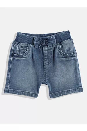 Mothercare Girls Washed Denim Shorts