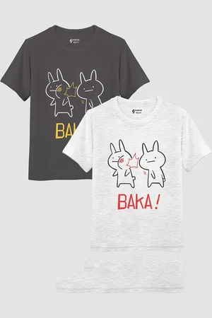Silver Fang Kids Pack Of 2 Graphic Printed Cotton T-Shirts