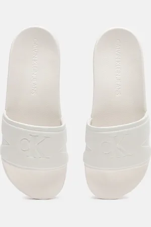 Calvin klein sliders online mens white