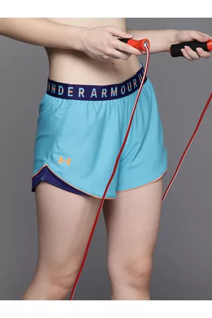 Under Armour Women Play Up Colorblocked Loose Fit Sports Shorts