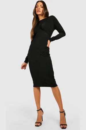 Boohoo Ribbed Sheath Dress