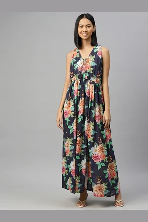 BUTA BUTI Floral Print Cotton Maxi Dress