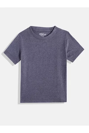 METRO KIDS COMPANY Boys Solid Regular Fit T-shirt