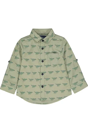 Mothercare Boys Green Regular Fit Printed Casual Shirt