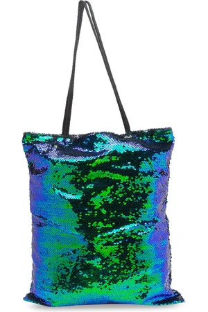 Globus Green & Blue Sequinned Tote Bag